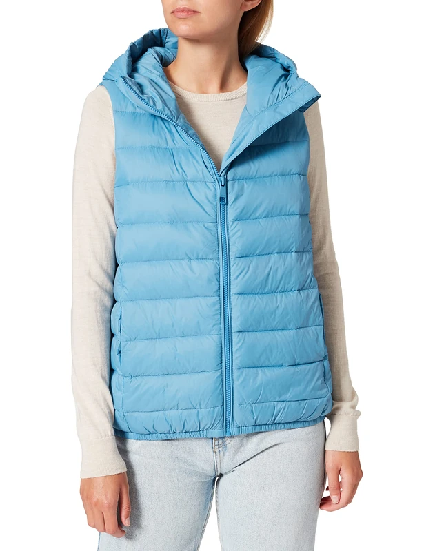 BOSS Women's C_palaro Down Vest - Blue - 10