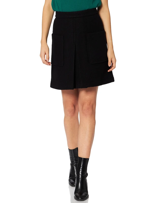 BOSS Women's C_vawola Skirt, Black 1, 16