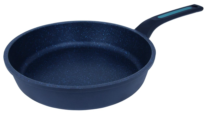 Arcos Thera Series | Non-Stick Pan | Cast Aluminium | Suitable for Any Kitchen | Ergonomic Plastic and Silicone Handle | Energy Saving System | Dishwasher Safe | Colour Black and Blue (30 cm) - Image 1