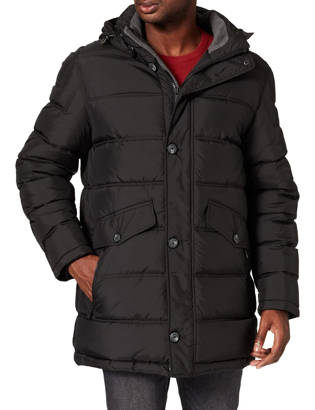 Bugatti Men's Jacke Jacket, Black, 19