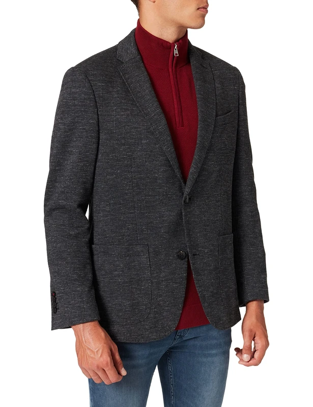 bugatti Men's 898133-89649 Casual Blazer, Darkgray, 36R