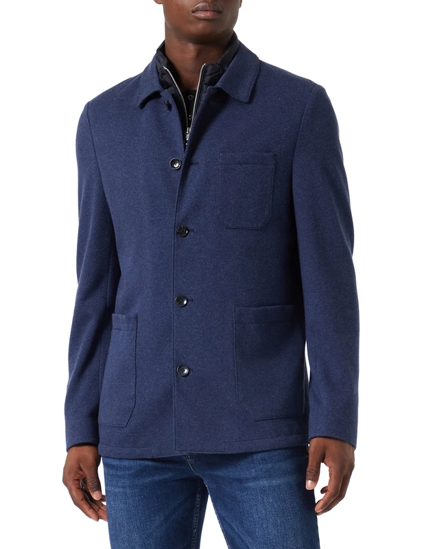 Bugatti Men's 899128-89400 Casual Blazer, darkblue, 46