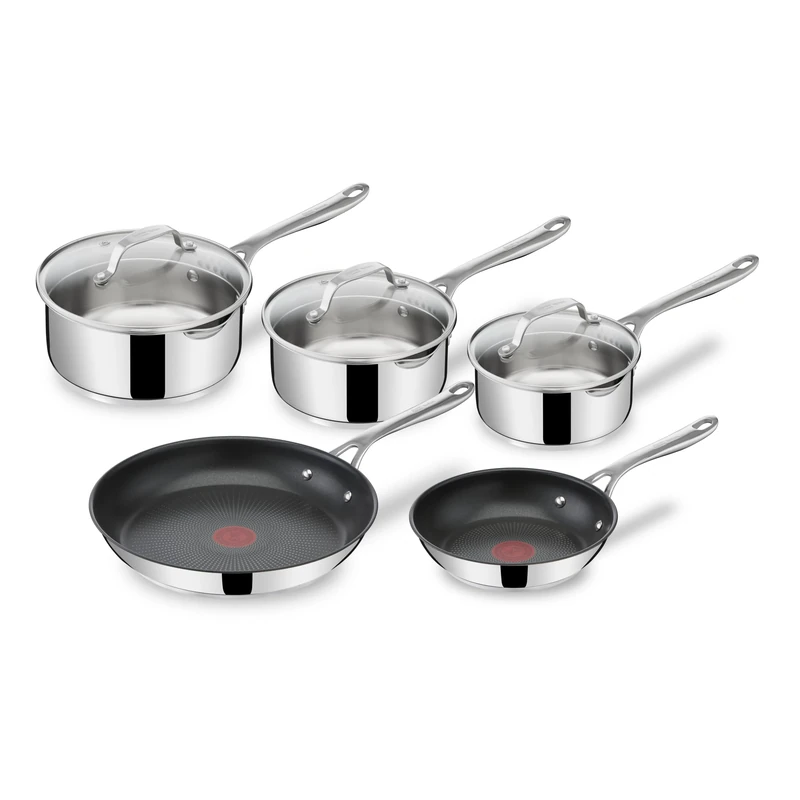 Tefal Jamie Oliver Cook's Direct Stainless Steel 5 Piece Cookware Set – – E304S544