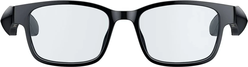 Razer Anzu Smart Glasses (Rectangular, Large Glasses) -Audio Glasses with Blue Light/UV Protective Lenses (Low Latency, Intergrated Mic and Speakers, Touch Enabled, IPX4 Water Ressistant) Black