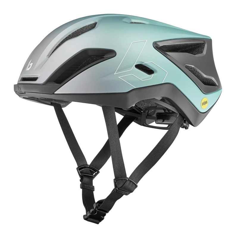 Bollé - Exo Mips, Bike Helmets, Green & Grey Metallic, No Lens Reference, Small, Unisex, Adult