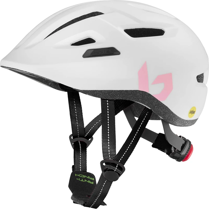 bollé - Stance Jr Mips, White Pearl, No Lens Reference, Extra Small, Bike Helmets, Unisex, Children