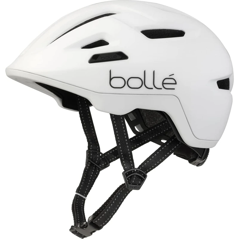 bollé - Stance, White Matte, No Lens Reference, Small, Bike Helmets, Unisex, Adult
