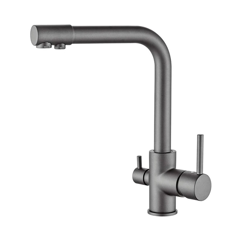 GRIFEMA Dover - 3 in1 Kitchen Mixer Tap with Drinking Filtered Water Outlet, Dual Lever Water Sink Tap, G4003U