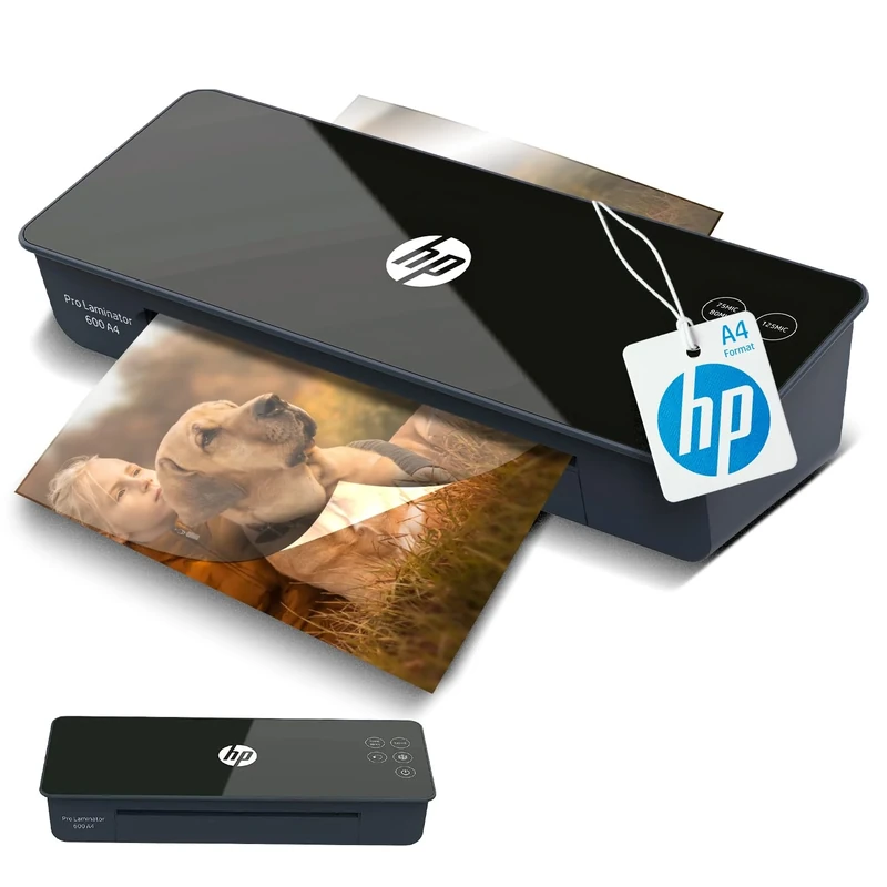 HP Pro Laminator 600 A4 Laminator 75/80-125 Micron with Laminating Pouches 3163