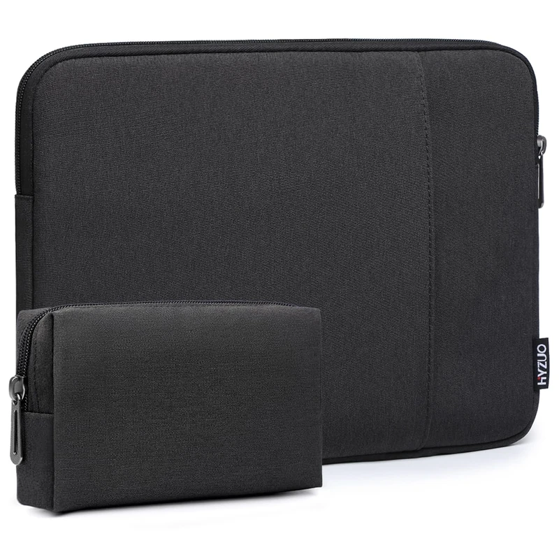 HYZUO 13.3-14 Inch Laptop Sleeve Bag for MacBook Pro 14 M4/M3/M2/M1, MacBook Air/Pro 13.3, 13.5"/13.8" Surface Book/Laptop, Notebook Case for 13.3" Dell Acer HP Lenovo Asus, Black