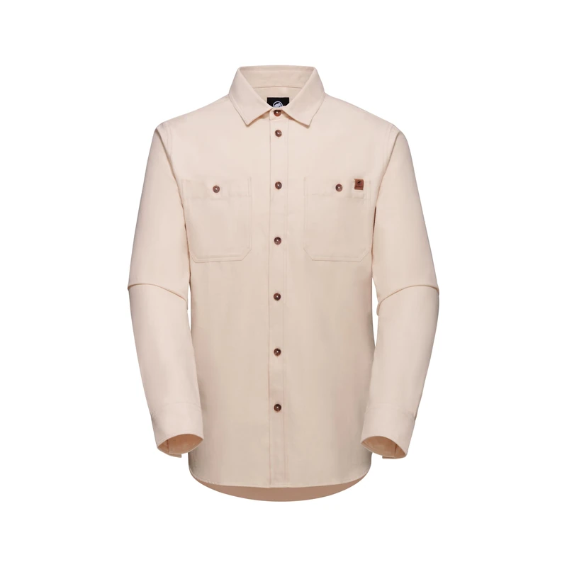 Mammut Alvra Undyed Longsleeve Shirt Men Light Brown M