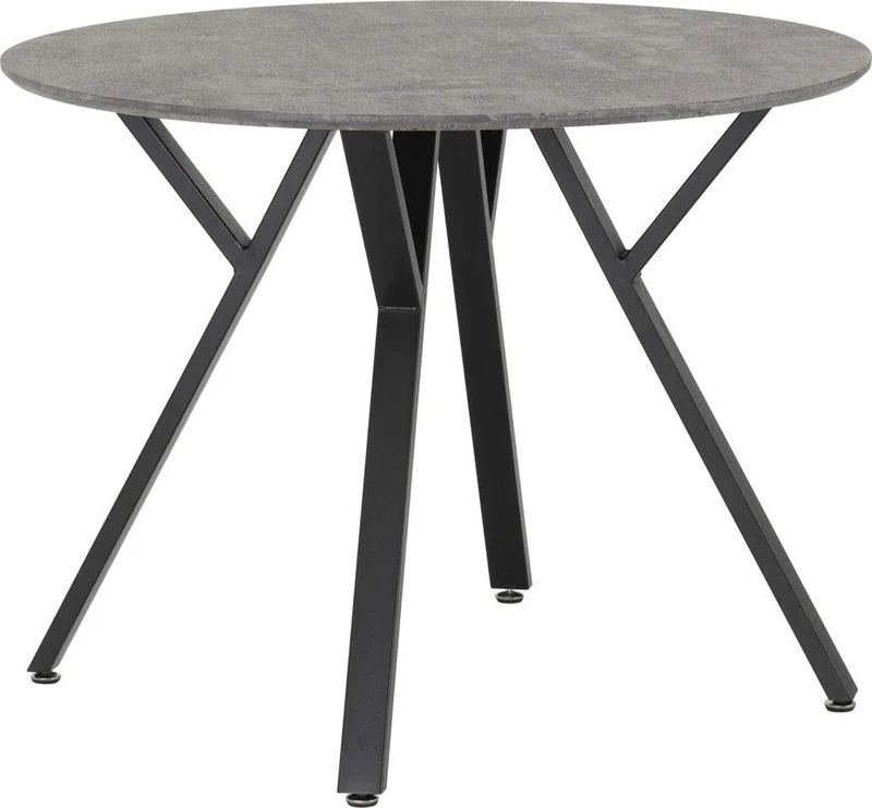 Seconique Athens Round Dining Table in Concrete Effect
