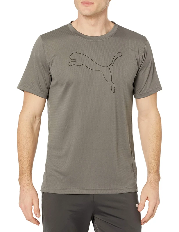 PUMA Men's Performance Cat Tee T-Shirt, Castlerock, S