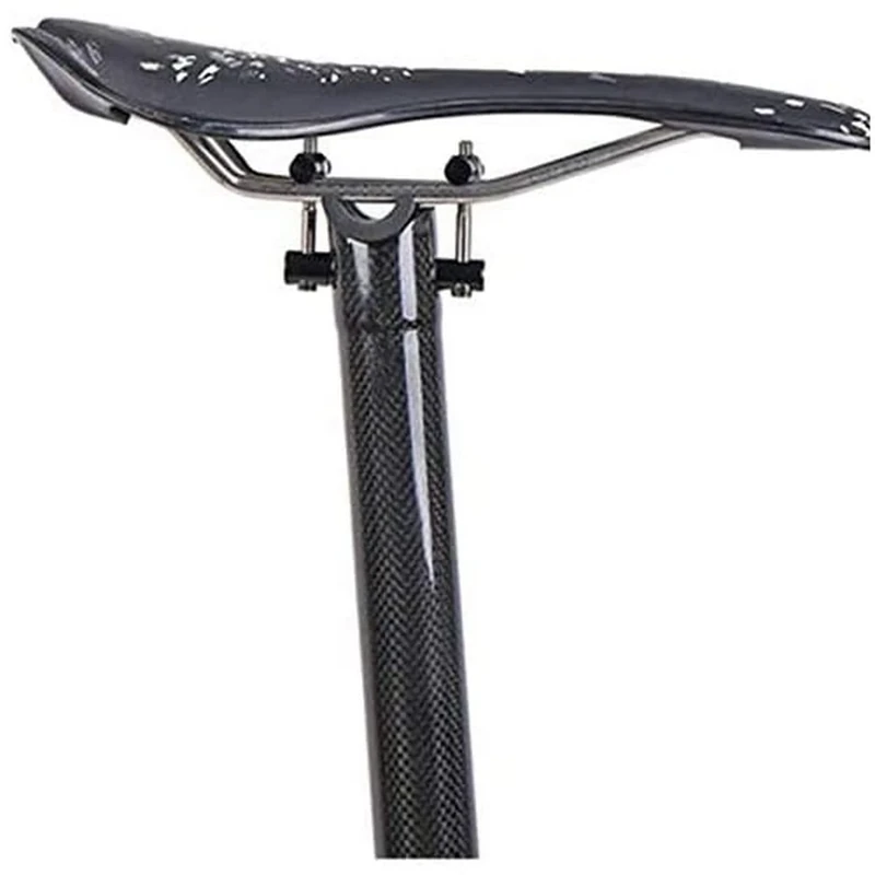 Extended Carbon Seatpost & Pentaclip for BROMPTON Bicycle 580mm (285 lighter) Glossy