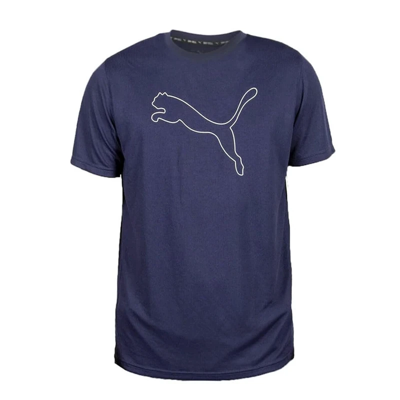 PUMA Men's Performance Cat Tee T-Shirt, Peacoat, S