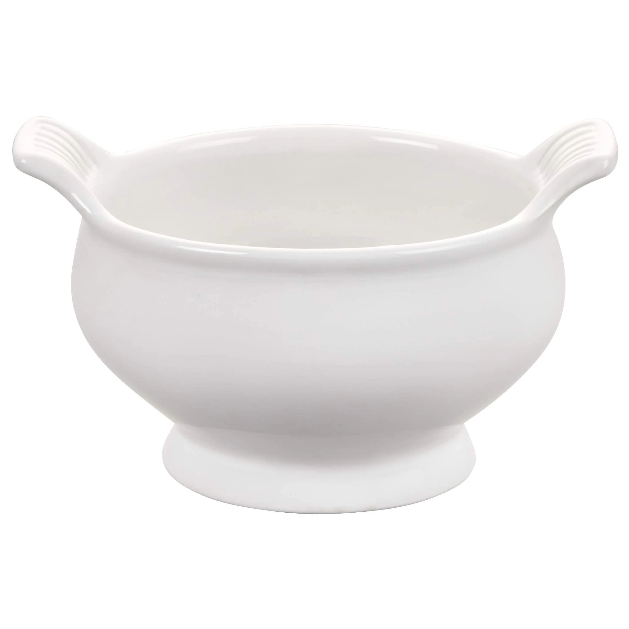 Le Creuset Stoneware Heritage Soup Bowl, 20 oz., White