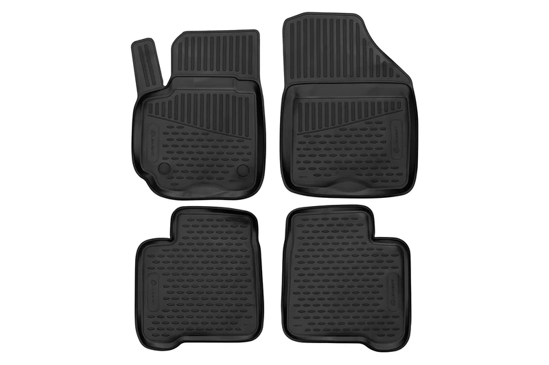 Custom-fit rubber floor mats for Suzuki Baleno (II) 2015 -> HB 5 door 4 pieces