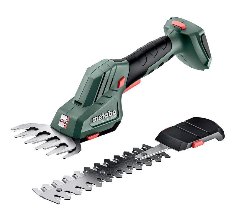 Metabo SGS 18 LTX Q (601609840) Battery-Powered Shrub and Grass Shears 18 V, Precise Cuts on Bushes, Shrubs, Lawn Edges, Without Battery, in MetaBOX