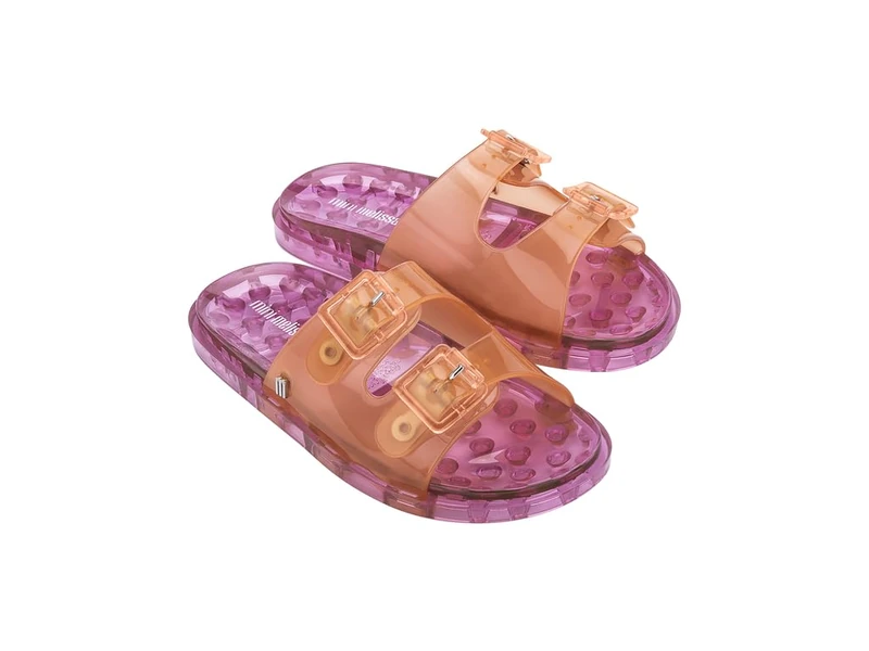 Melissa Mini Wide Inf Flat Sandal, Orange, 32 EU