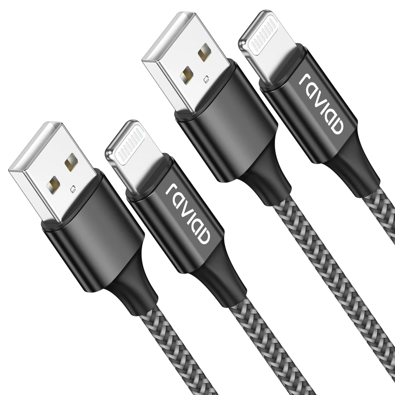 RAVIAD Long iPhone Charger Cable 3M 2Pack, MFi Certified Lightning Cable Fast Charging iPhone Charger Nylon USB iPhone Charging Cable for iPhone 14 13 12 11 Pro Max XS XR X 8 7 6 Plus 5 SE, iPad