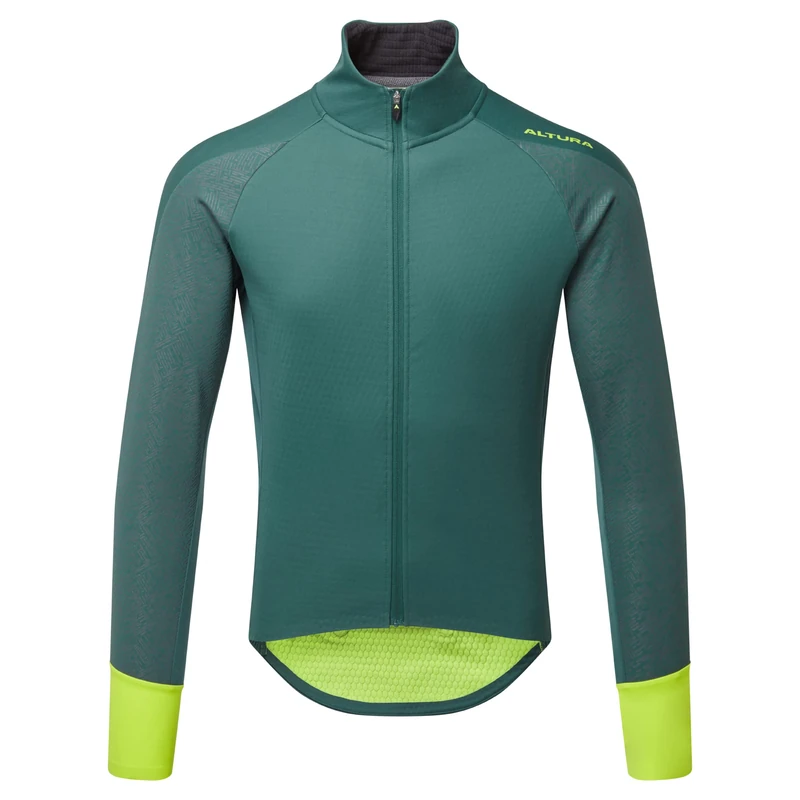 Altura Mens Endurance Mistral Softshell Thermal Water Repellent Cycling Jacket - Dark Green - X-Large