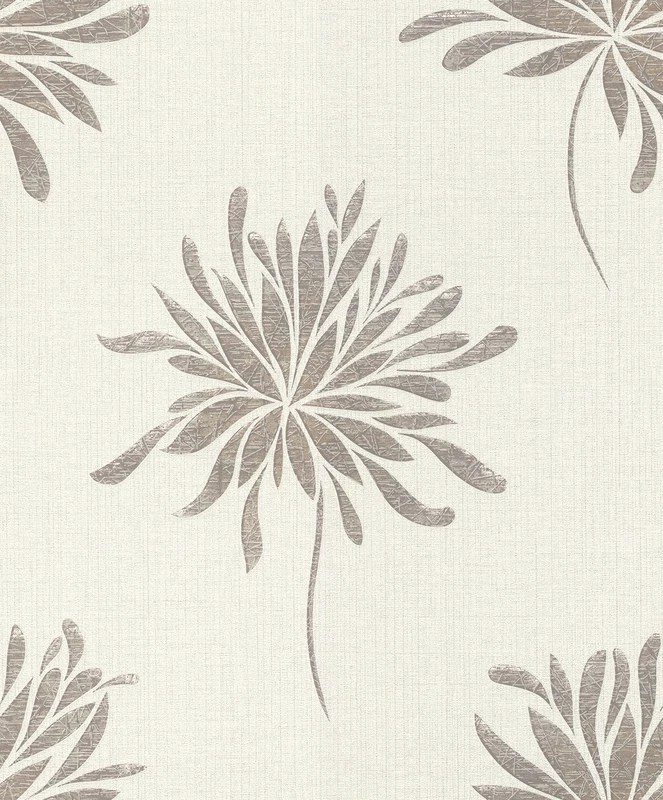 Rasch Tapeten Non Woven Wallpaper (Floral) White goldene 10,05 m x 0,53 m Andy Wand 649017 - Image 1