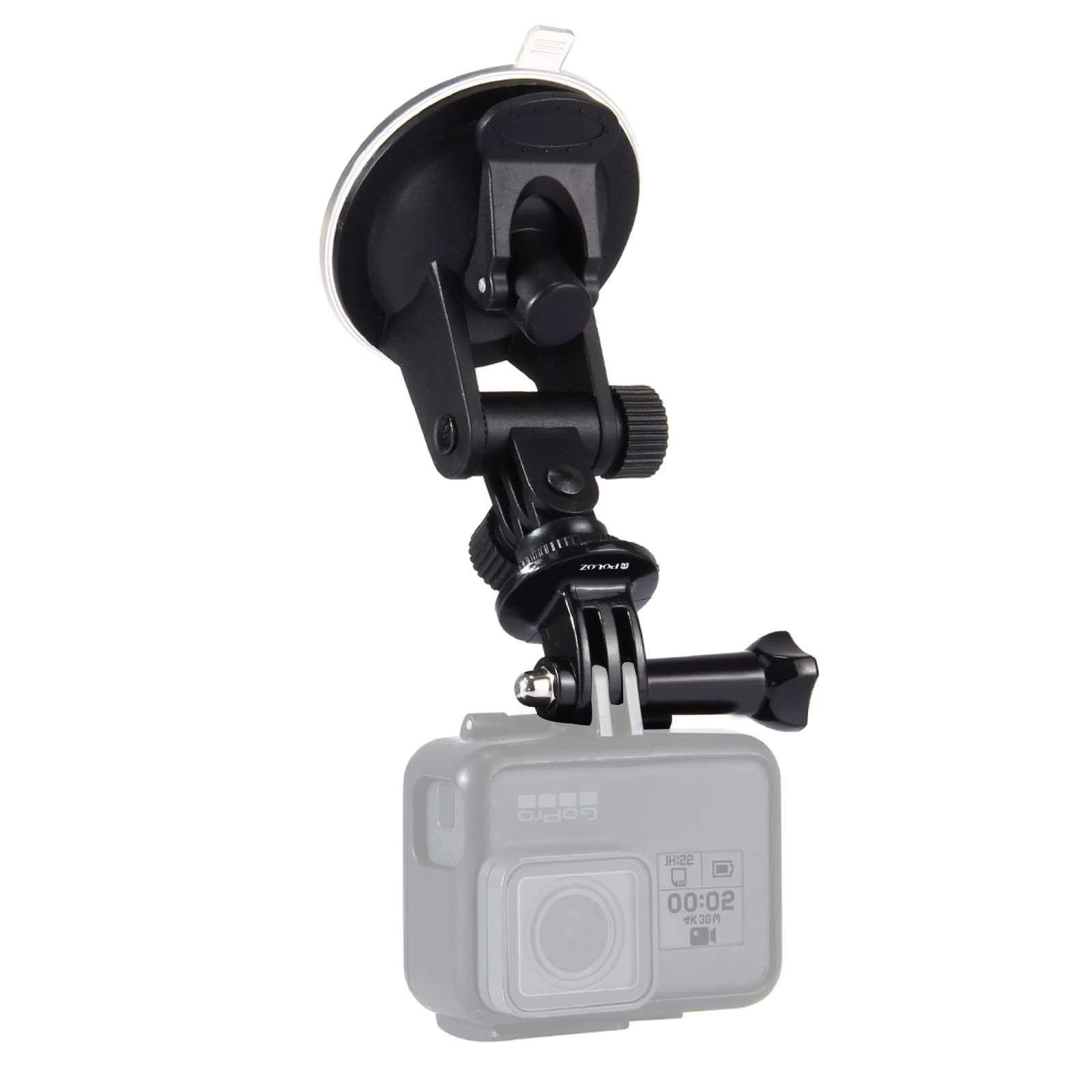 PULUZ Camera Car Suction Cup Mount for Gopro 13 12 11 10 9 8 7 6, Adjustable Vehicle Window & Windshield Car Holder for Gopro, DJI OSMO Pocket,insta360 Assesseories