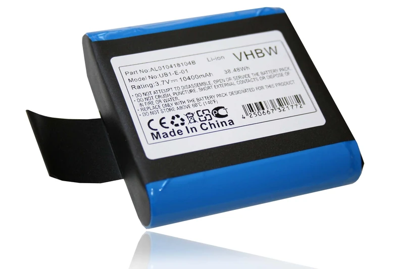 vhbw Battery compatible with Pure Evoke H6, H6 Prestige Digital Radio (10400mAh, 3.7V, Li-Ion)