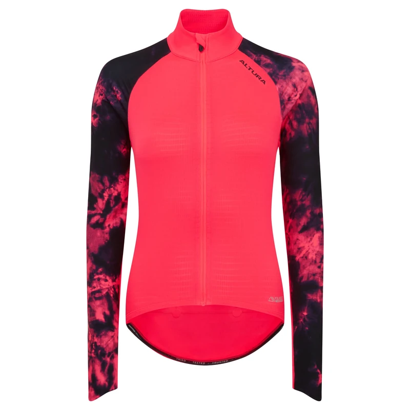 Altura Womens Icon Long Sleeve Windproof Reflective Thermal Cycling Jersey - Pink Mix - 18