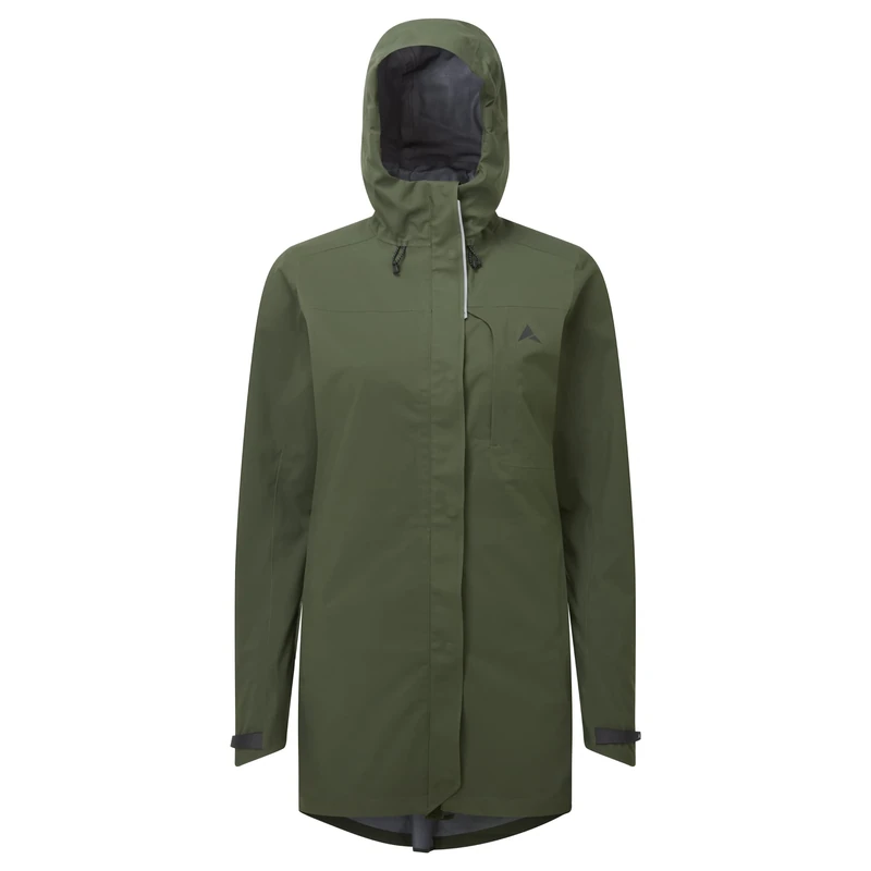 Altura Womens Grid Parka Waterproof Reflective Cycling Jacket - Olive - 10