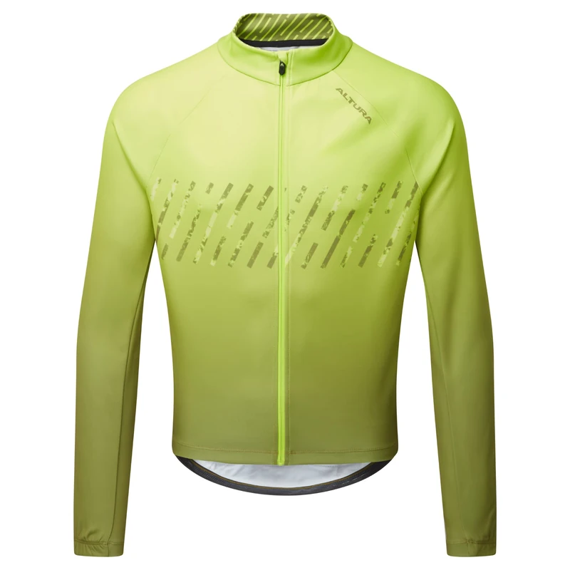 Altura Men's Airstream Long Sleeve Cycling Jersey - Lime - Large