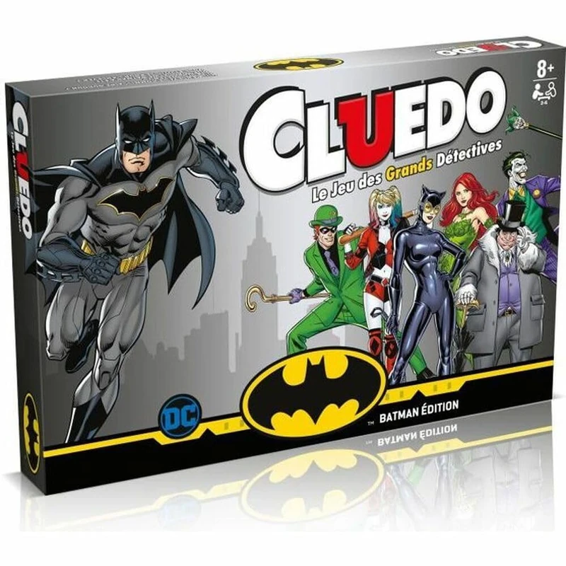 Winning Moves Cluedo Batman - Family Board Game for 2 to 6 Players - Board Game for 8+ Years - Logic Games - Cluedo Francais - Image 1