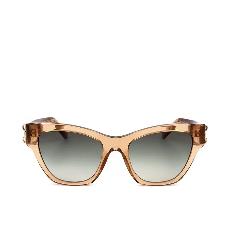 FERRAGAMO Women's SF1010S Sunglasses, caramel, 53