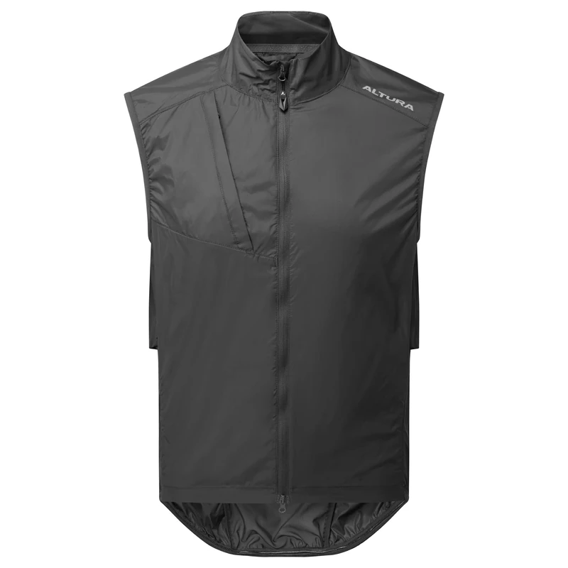 Altura Mens Airstream Lightweight Water Repellent Packable Cycling Gilet - Carbon - X-Small