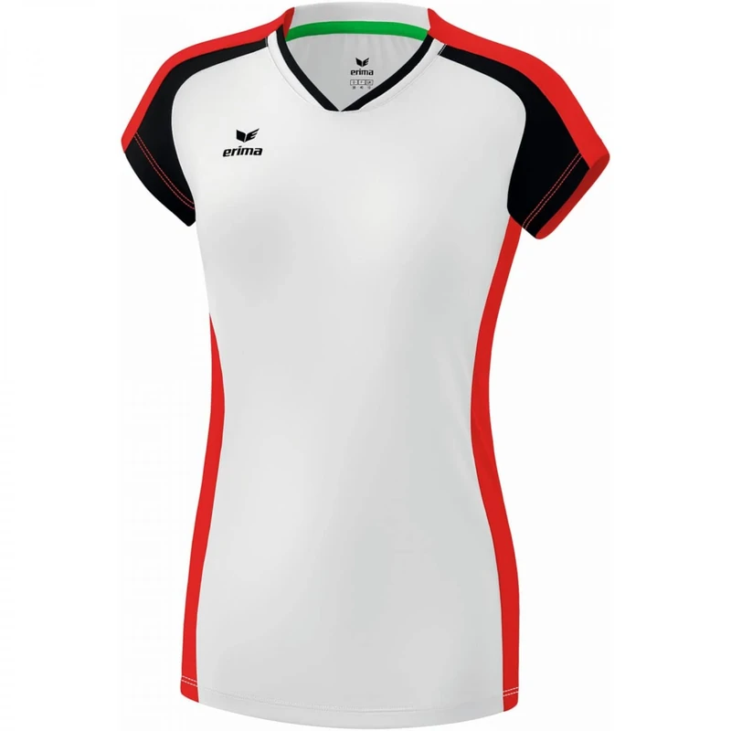 Erima Women's Gandia Shirt, Womens, Shirt, 6282108, White/Red/Black, 44 (EU)