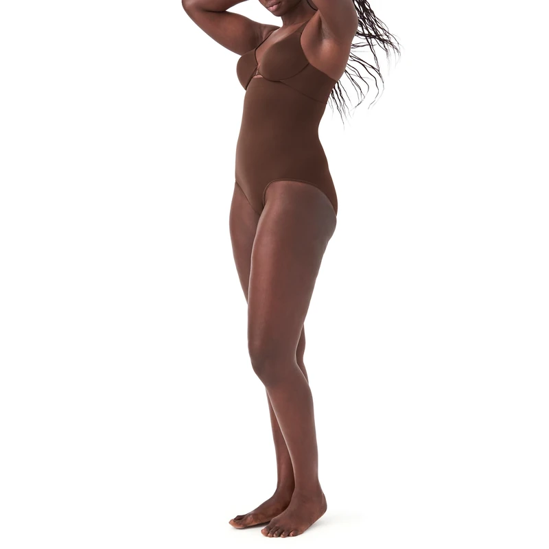 Spanx Women's Higher Power Panties, Chestnut Brown, XL