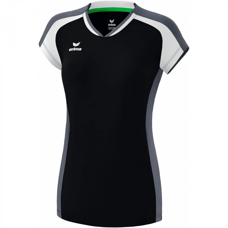 Erima Women's Gandia Shirt, Womens, Shirt, 6282102, Black/Slate Grey/White, 34 (EU)