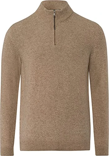 BRAX Men's Style Steffen Pullover Sweater, Biscuit, 48