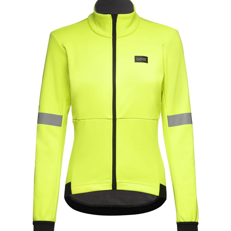 GORE WEAR Women's Cycling Jacket Tempest, GORE-TEX INFINIUM, Neon Yellow, 38