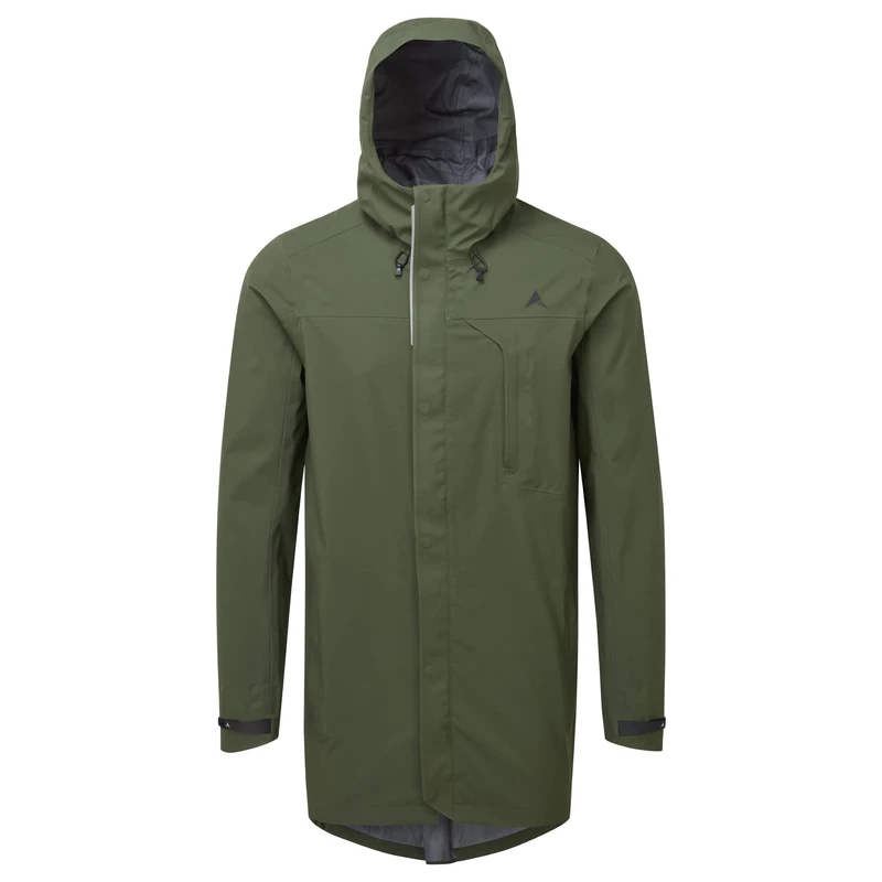 Altura Mens Grid Parka Waterproof Reflective Cycling Jacket - Olive - Medium
