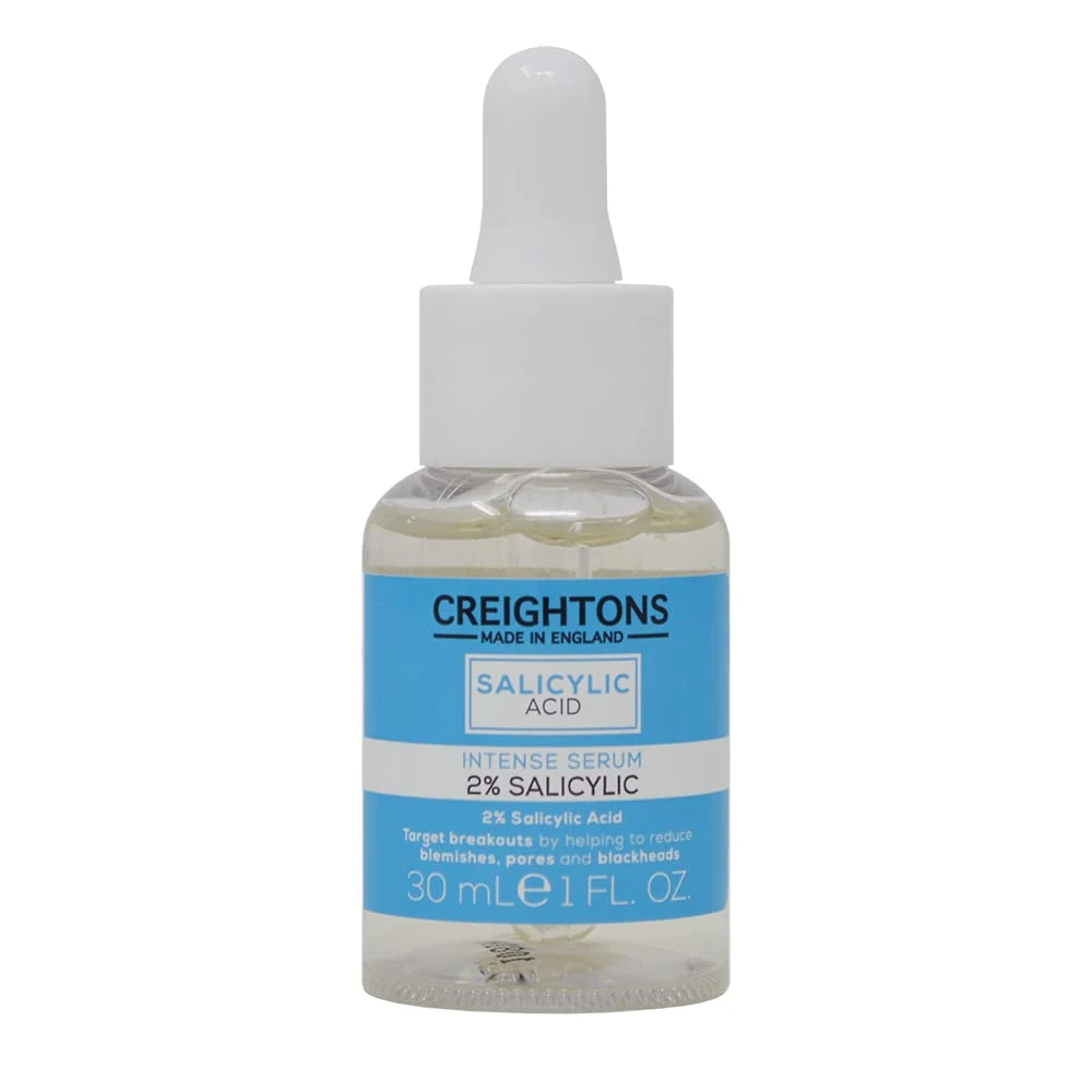Creightons Salicylic Acid Intense Serum 2% (30ml) – Reduces Blemishes, Pores & Blackheads | Dermatologically Tested, Vegan & Cruelty-Free | For Oily/Blemish-Prone Skin