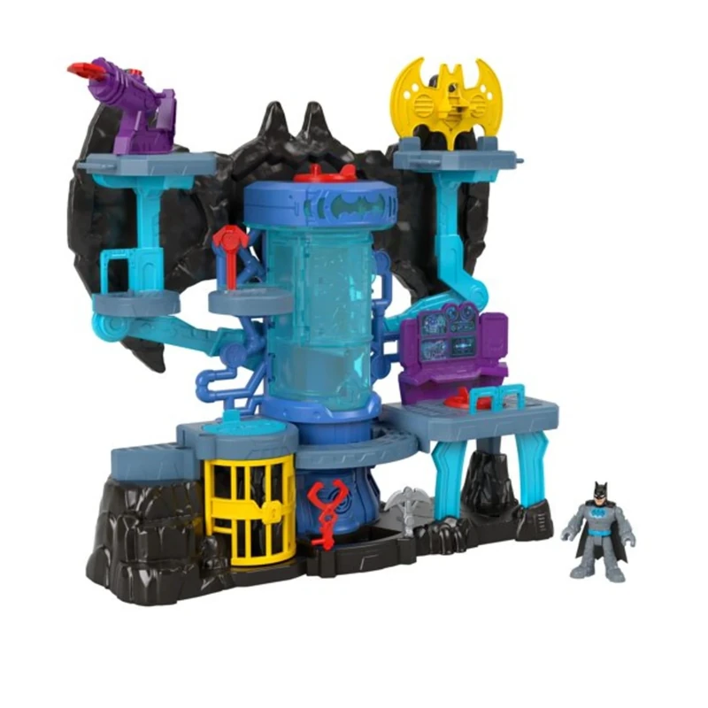 Fisher-Price Imaginext DC Super Friends Batman Toy Bat-Tech Batcave Playset with Lights & Sounds for Pretend Play Kids Ages 3+ Years, HGN70