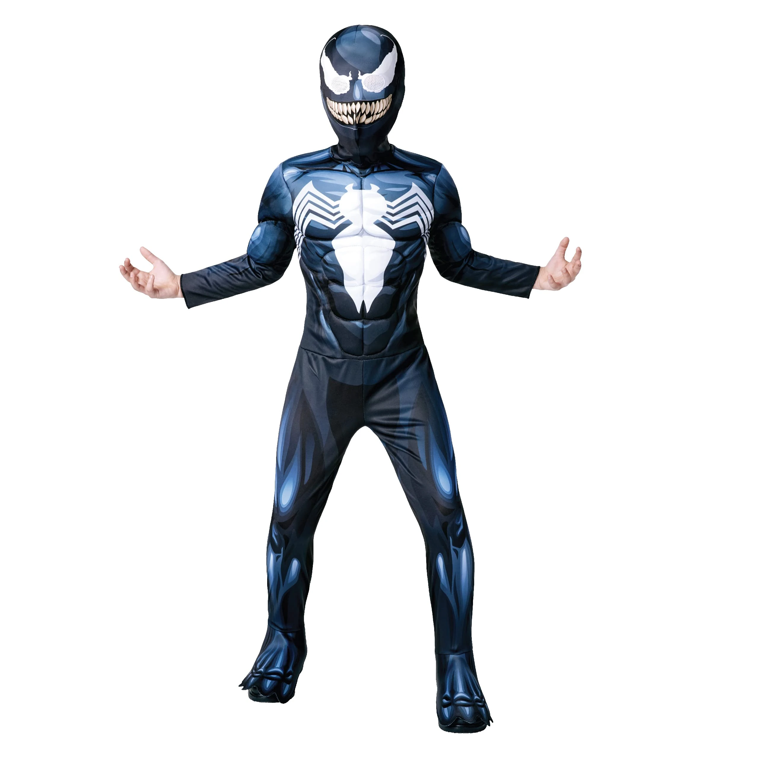 Rubies 702761M Marvel Spider-Man Venom Deluxe Costume, Boys, M Age 6-8 Halloween