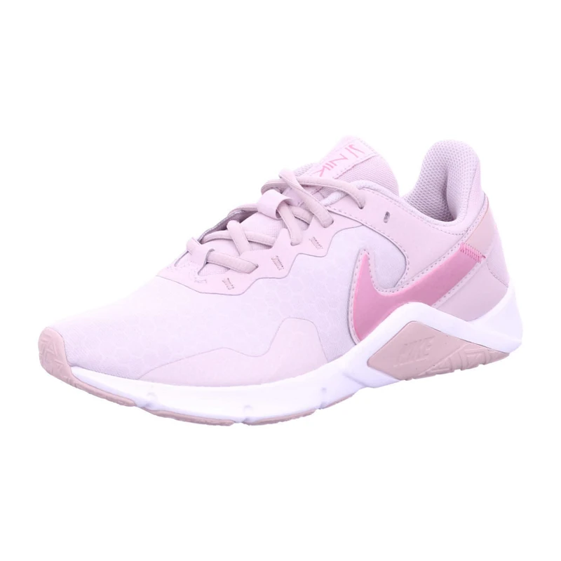 NIKE Legend Essential 2 Walking Shoe Platinum Violet/Desert Berry-S 11.5