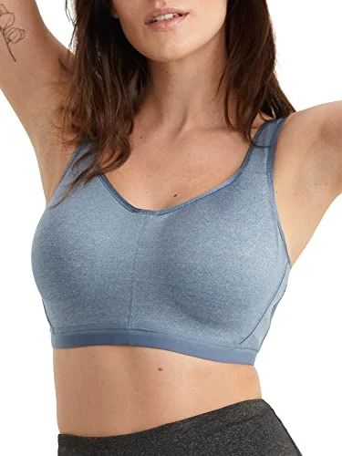Wacoal Women's Sport Convertible Underwire Bra, Opaque, China Blue, 34C