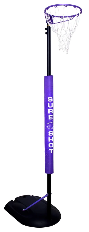 Sure Shot Goal Shot Netball Hoop, purple/black, one size
