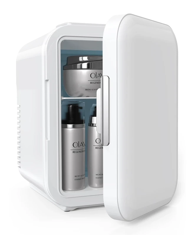 CENXINY Mini 4L Fridge - AC/DC Power, Low Noise, Skin Care Ready
