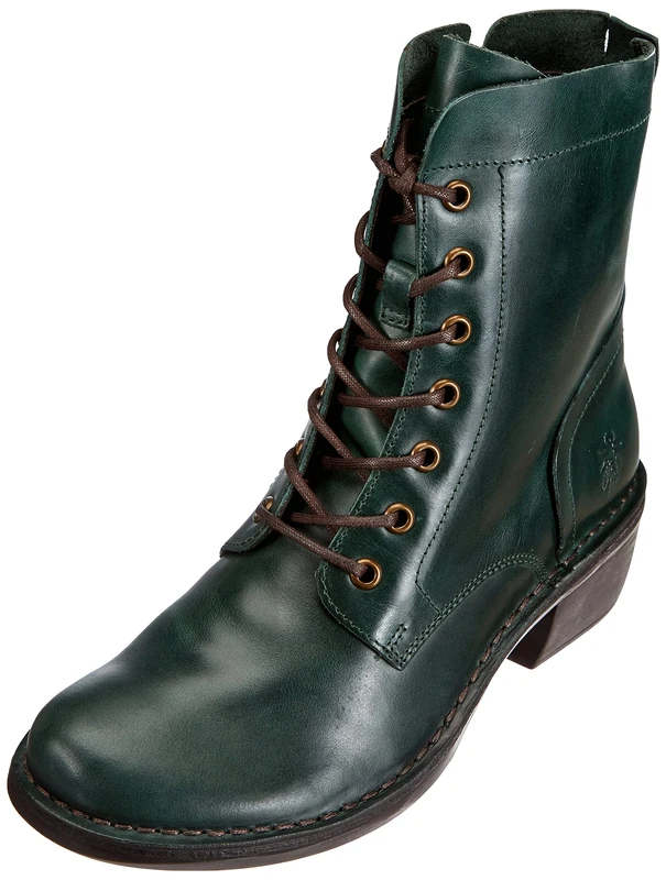 Fly London Women's Milu044fly Combat Boot, Petrol, 6 UK