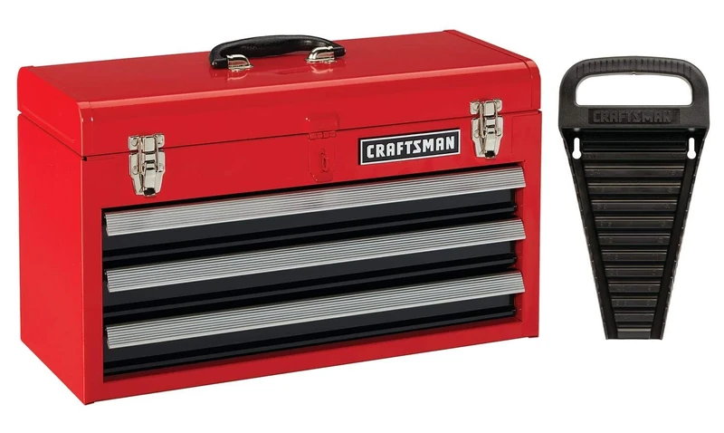 CRAFTSMAN CMST53005RB 3-DWR PORTABLE CHEST W/WRENCH ORG