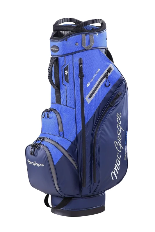 MacGregor Golf MACTEC 15 Series Water Resistant Golf Club Cart Bag, 10", Navy/Royal
